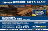 carbide rippa blade - WordPress.com · carbide rippa blade bi-directional carbide cluster blade For use on angle grinders and petroL driven saws THE ORIGINAL AND BEST - NOT TO BE