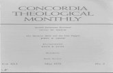 CONCORDIA THEOLOGICAL MeNfHLY - CTSFW · CONCORDIA THEOLOGICAL MeNfHLY Rudolf Bultmann Revisited OTfO W. HEICK The Qumran Meal and the Last Supper JOHN E. GROH Documentation PAUL