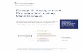 Essay & Assignment Preparation using MindGenius Documents/MindGenius 2018... · This workshop is aimed at those of you who struggle gathering and sorting information when beginning