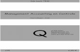 Management Accounting en Controle - quickprinter.be · Directe en indirecte kosten Directe kost: Houdt rechtstreeks verband met kostenobject; kan direct toegewezen worden aan het