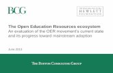 The Open Education Resources ecosystem Open Educational... · 121211 Final presentation vCorrected.pptx 4 Given ultimate goal, in-classroom adoption is the key metric Tracking adoption