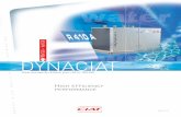 W DYNACIAT - CIAT, the expertise of an european leader in ... produits habitat/NA0447G_dynaciat.pdf · DYNACIAT LG / LGP series Sizes Cooling (1) kW Heating (2) kW Dimensions (mm)