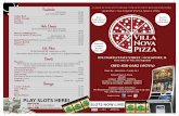 Served with Garlic Bread or Bread and Butter. VILLA ·NOVA ...villanovapizzalockport.com/TakeoutMenu2.pdf · Personalized Pizza (Cheese, Sausage, or Pepperoni) or Spaghetti & Meatball