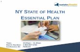 ESSENTIAL PLAN - NY State of Healthinfo.nystateofhealth.ny.gov/sites/default/files/Essential Plan, 10... · There are four variations of the Essential Plan based on eligibility criteria: