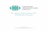 4 quarter and full year 2017 Preliminary Results - ghg.com.geghg.com.ge/uploads/files/GHG PLC 4Q and FY 2017 Results.pdf · GHG PLC 4th quarter and full year 2017 results 3 An investor/analyst