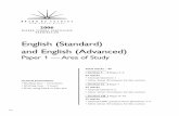 English (Standard) and English (Advanced) · 2006 HIGHER SCHOOL CERTIFICATE EXAMINATION English (Standard) and English (Advanced) Paper 1 — Area of Study General Instructions •
