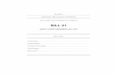 BILL 21 - Legislative Assembly of Alberta · 2015 Bill 21 Third Session, 28th Legislature, 64 Elizabeth II THE LEGISLATIVE ASSEMBLY OF ALBERTA BILL 21 SAFETY CODES AMENDMENT ACT,