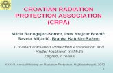 CROATIAN RADIATION PROTECTION ASSOCIATION (CRPA) · 1 XXXVII. Annual Meeting on Radiation Protection, Hajdúszoboszló, 2012 CROATIAN RADIATION PROTECTION ASSOCIATION (CRPA) Croatian