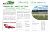 Weekly Newsletter - About Glen Austin Resident's ... · Weekly Newsletter CONSERVANCY – RESTAKING TREES ON DALE AND ALLAN ROADS Well, a small but dedicated turn out ... Zonk’izizwe