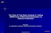 The Role of Test Data Analysis in Taking MEMS from Initial ... - Galaxy Semi Solutions.pdf · GALAXY The Role of Test Data Analysis in Taking MEMS from Initial Characterization to