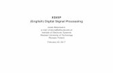 EDISP (English) Digital Signal Processingstaff.elka.pw.edu.pl/~jmisiure/edisp_lects/newerlect1.pdf · EDISP (English) Digital Signal Processing Jacek Misiurewicz ... Wprowadzenie