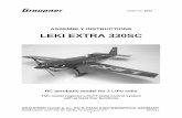 ASSEMBLY INSTRUCTIONS LEKI EXTRA 330SC - graupner.de EXTRA 330SC_1000... · The LEKI EXTRA 330SC is a superbly manoeuvrable RC aerobatic model, and its compact dimensions make it