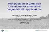 Manipulation of Emulsion Chemistry for Emulsified ...e2s2.ndia.org/pastmeetings/2010/tracks/documents/9796.pdf · Cleaned By Nature Manipulation of Emulsion Chemistry for Emulsified