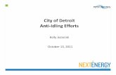 City of Detroit Anti Idling Efforts - michigan.gov · Kelly Jezierski October 13, 2011 ...
