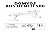 DOMYOS abS bench 500 - support.decathlon.nl fileMAXI 130 kg 287 lbs DOMYOS abS bench 500 15 kg / 33 lbs 134 x 37 x 55 cm 53 x 14.5 x 21.5 in 15 min DOMYOS abS bench 500