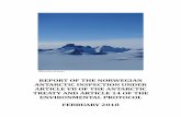 REPORT OF THE NORWEGIAN ANTARCTIC INSPECTION … · SANAE IV, and Princess Elisabeth Antarctica), one was a field station/logistical support base/e-base (SANAP summer station), while