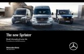 The new Sprinter - northside.co.uk · 4 The Sprinter The Sprinter 5 Product Features The face of the new Sprinter is enhanced by the addition of optional LED lighting in the traditional