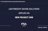 LIGHTWEIGHT SAVING SOLUTIONS APPLIED ON - lbcg.com .LIGHTWEIGHT SAVING SOLUTIONS APPLIED ON NEW PEUGEOT