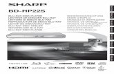 BD-HP22S Operation-Manual SE · ÄRADE SHARP-KUND Vi tackar för köpet av denna Blu-ray skivspelare från SHARP. För säker och långvarig problemfri användning av denna produkt