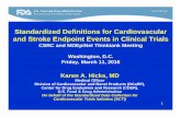 Standardized Definitions for Cardiovascular and Stroke ... · and Stroke Endpoint Events in Clinical Trials ... SAP and Definitions for Testing Adjudication of Clinical Events and
