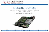 SBC35-CC405 - WinSystems · The SBC35-CC405 is a high-performance, industrial, small form factor (SFF) Single Board Computer (SBC) capable of operating at high temperatures without