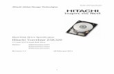 Hard Disk Drive Specification Hitachi Travelstar Z5K320 · 5K320 OEM Specification 1 Hitachi Global Storage Technologies . Hard Disk Drive Specification . Hitachi Travelstar Z5K320