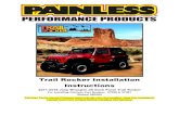 Trail Rocker Installation Instructions · Trail Rocker Installation Instructions 2011-2018 Jeep Wrangler JK Dash Panel Trail Rocker For Installing Painless Part Number: 57000 & 57001