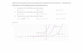 Worksheet)#1:GraphingExponential)Functions)) · 2−log 4 x=1.5’ ’ 2. Simplify’log 2 5 3 −log 2 7 6 −log 2 5 28 ’ ’ 3. Solvelog 5 3x+ 2 3 log 5 x=3’ ’ 4. Solvelogx3−logx=4’