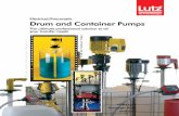 Electrical/Pneumatic Drum and Container Pumps · Electrical/Pneumatic Drum and Container Pumps The ultimate professional solution to all your transfer needs With Lutz through thick