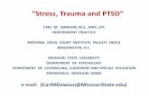 “Stress, Trauma and PTSD” - pccd.pa.gov and Training... · order to desensitize the PTSD symptoms. • Eye Movement Desensitization and Reprocessing (EMDR): The belief is that