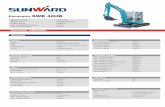Excavator SWE 40UB - Sunward UK · Excavator SWE40UB ENGINE Brand Model Type Displacement Power KUBOTA D1803-M-DI-E3B-SWD-1 3-cylinder 4-stroke water-cooled 1.826L 23.8kW/2300rpm