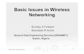 Basic Issues in Wireless Networking - nsrc.org · Basic Issues in Wireless Networking 3 Outline of Presentation Wireless Networking Terminologies Wireless Path Transceivers Connectors