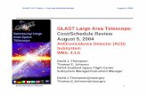 GLAST Large Area Telescope: Gamma-ray Large Cost/Schedule ... Reviews/8.5... · GLAST LAT Project – Cost and Schedule Review August 5, 2004 AntiCoincidence Detector 1 GLAST Large