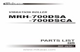 VIBRATION ROLLER MRH-700DSA -700DSCA - imer-romania.ro · vibration roller 505-02501 parts list mrh-700dsa-700dsca en. PARTS REMARK INDEX ...