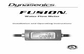 Water Flow Meter - Coulton · flow direction that will produce positive readings with the FLO DIR set to POS. Mount the meter for best viewing of the display regardless of the flow