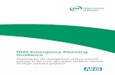 NHS Emergency Planning Guidance · DH INFORMATION READER BOX Policy Estates HR / Workforce Commissioning Management IM & T Planning / Finance Clinical Social Care / Partnership Working