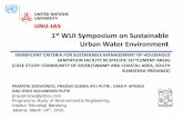 Urban Water Environment - United Nations University · Scoring predictions for continuation management of household toilet facilities potential Aspects of assessment Sanimas facility