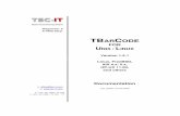 TBarCode Linux Man E - TEC-IT · TEC-IT Datenverarbeitung GmbH Seite 7 Installing the binaries TBarCode for UNIX Documentation All registered trademarks are the property of their