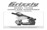 MODEL T23108 CHAIN SAW SHARPENER - Grizzlycdn0.grizzly.com/manuals/t23108_m.pdfThe Model T23108 Chain Saw Sharpener quickly and accurately sharpens the cutter links of hand-held chain
