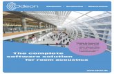 The complete software solution for room acoustics - ODEON · Materials A long and expandable library makes it easy to assign materi-als to surfaces. • Materials are described as