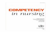 COMPETENCY in nursing - Home | ReproLinePlusreprolineplus.org/system/files/resources/WHOCompetency_in_Nursing.pdf · Competency in nursing ... Nursing and Midwifery Ofﬁce ... midwifery