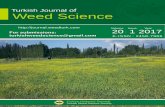 Turkish Journal of Weed Sciencejournal.weedturk.com/upload/dosya/2017-20-1-full.pdf · Üç farklı dozdaki herbisitler (0.625, 1.25, 2.5 g aktif madde da-1 rimsulfuron ve 2.5, 5.0