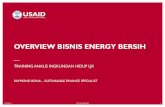 OVERVIEW BISNIS ENERGY BERSIH Listrik Tenaga Mini Hydro PLTMH _ _ _ _ _ _ _ _ _ _ _ _ ± Sumatera U tara Project Sponsor : Danareksa Capital Date Report : March 2012 Disclaimer Statements