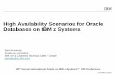 High Availability Scenarios for Oracle Databases on IBM z ... · High Availability Scenarios for Oracle Databases on z Systems SUSE Linux Enterprise High Availability Extension (SLE