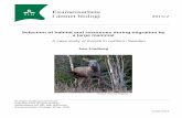 Examensarbete i ämnet biologi 2013:2 - SLU.SEstud.epsilon.slu.se/5577/7/lindberg_j_130513.pdf · Selection of habitat and resources during migration by a large mammal - A case study