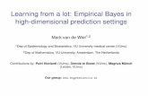 Learning from a lot: Empirical Bayes in high-dimensional ... · Learning from a lot: Empirical Bayes in high-dimensional prediction settings Mark van de Wiel1;2 1Dep of Epidemiology