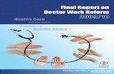 Doctor Work Reform Final Report - Hospital Authority · Doctor Work Reform Doctor Work Reform Final Report dr reform_cover.indd 1 10年5月12日 下午1:14. Message from the Chairman