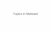 Topics in Malware - Computer Science | Drexel CCI€¢ Malware (malicious software) is any program that works against the interest of the system’s user or owner. • Question: Is