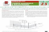 TECHNICAL DATA SHEET ISSUED BY TIMBER QUEENSLAND ... Documents/TQ_23_Timber-Handrails... · Meranti and Australian Softwood – (characteristic bending strength f’b = 25 MPa, Modulus