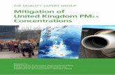 Mitigation of United Kingdom PM2.5 Concentrations · AIR QUALITY EXPERT GROUP Mitigation of United Kingdom PM 2.5 Concentrations Prepared for: Department for Environment, Food and